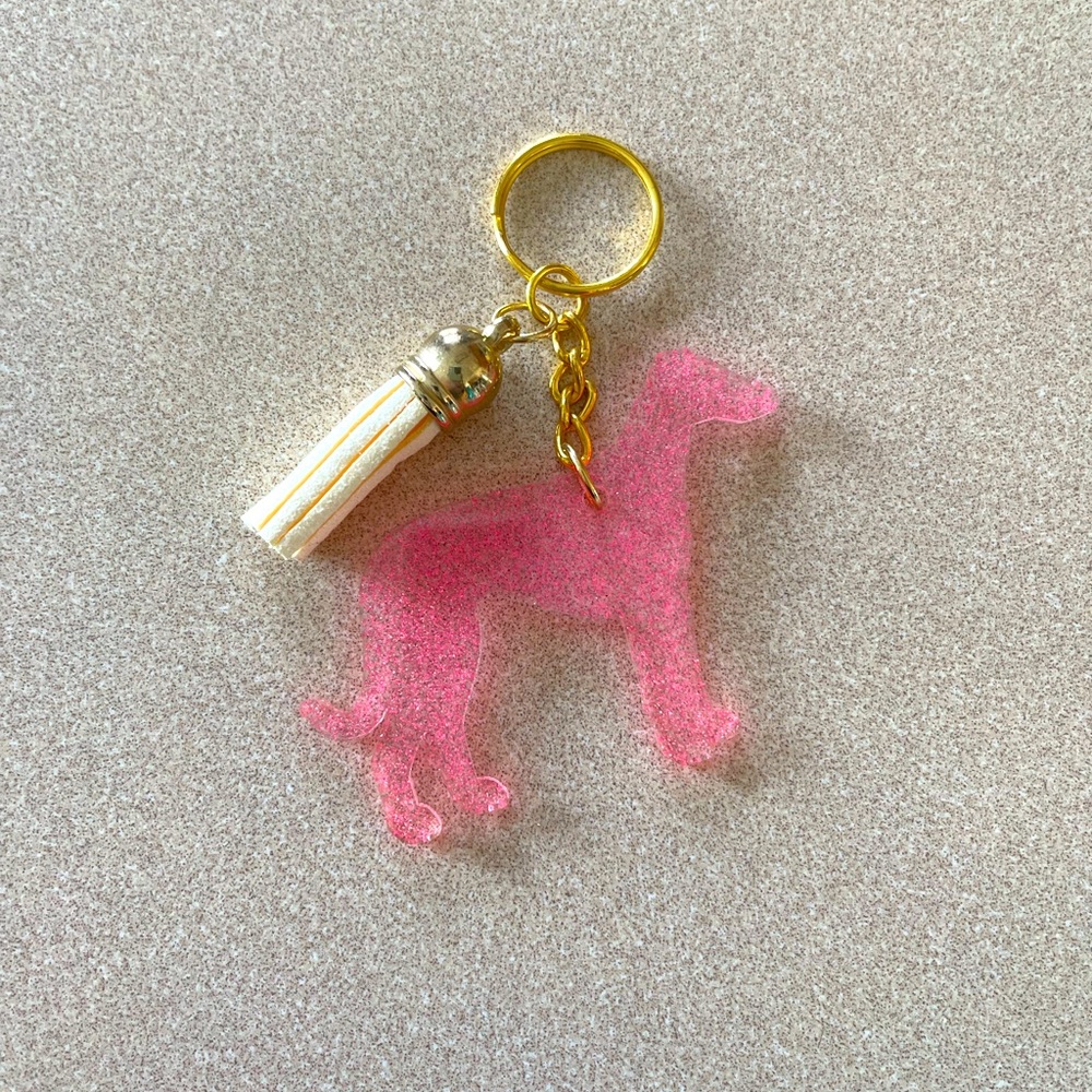 **SPECIAL DEAL** Handmade Greyhound Keychain -Please read description - Picture 1 of 3